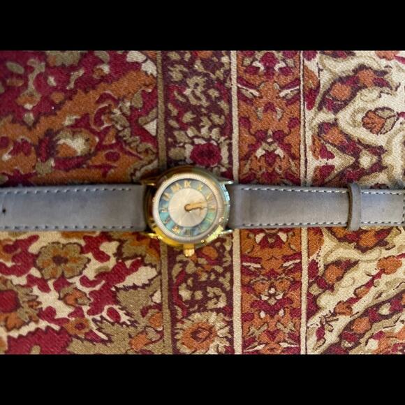 Fossil Watch Suede and Mother of pearl  - real leather and authentic - Picture 2 of 6
